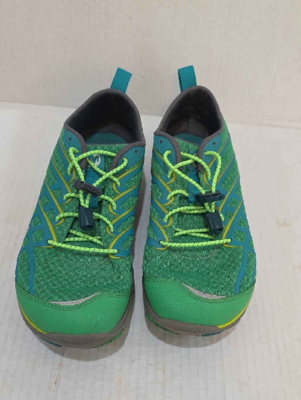 Merrell  Barefoot Vibram Womens Green and Teal Trail Sneakers Size 9 - Picture 6 of 10